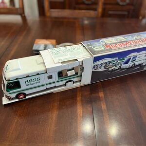 1998 Vintage Hess RV with Dune Buggy and Motorcycle - New In Box